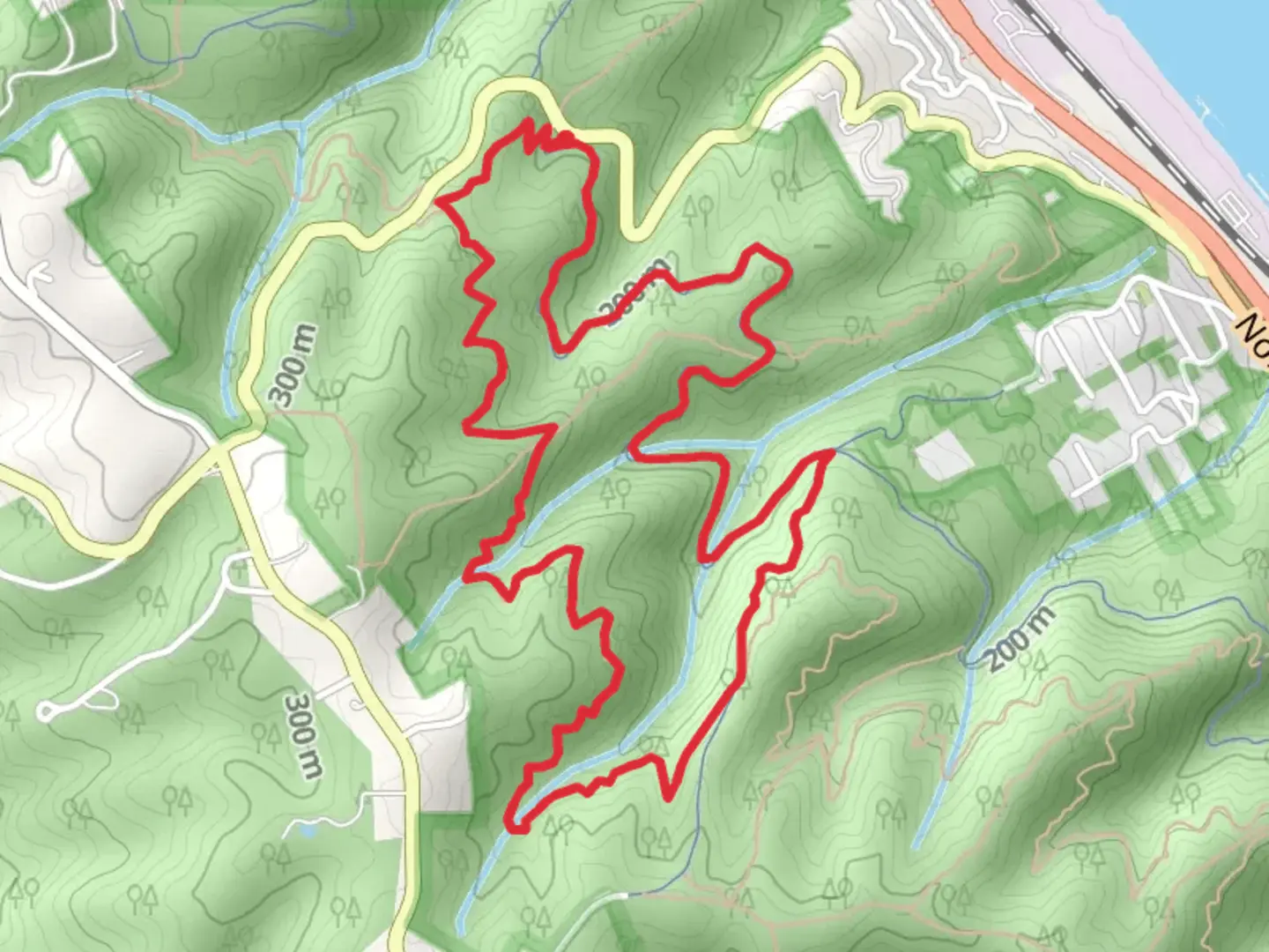An image depicting the trail Northwest Leif Erikson Drive and Wildwood Loop Trail and its surrounding area.