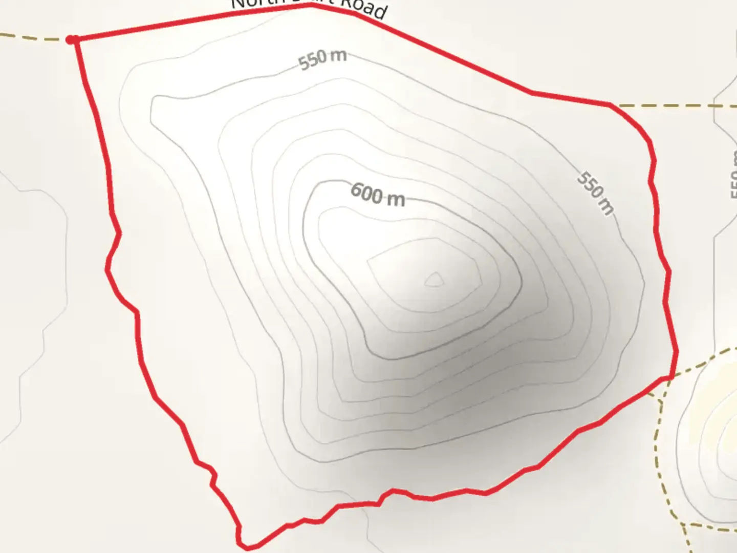 An image depicting the trail North Start Road Full Loop and its surrounding area.