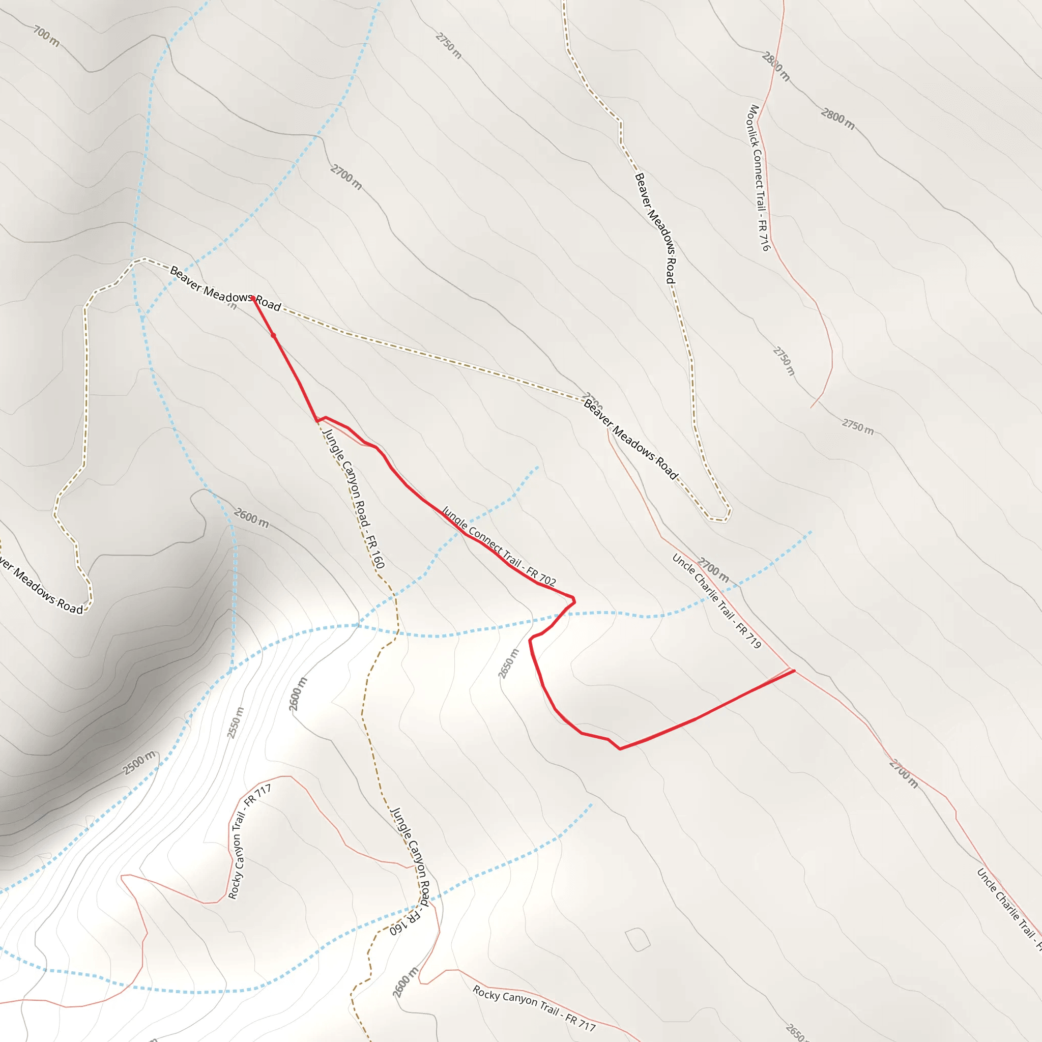 Jungle Connect Trail mobile static map