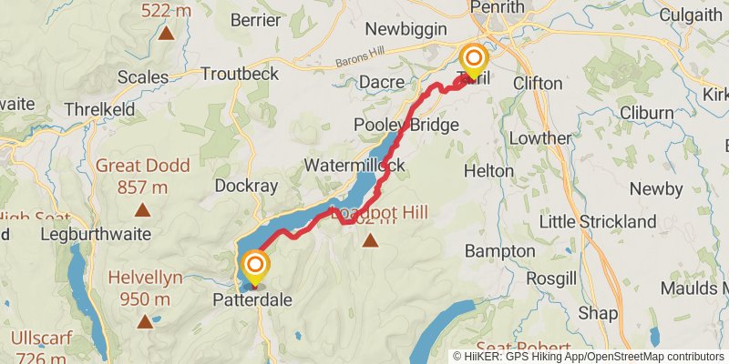 Wordsworth Memorial Way stage 7 Map