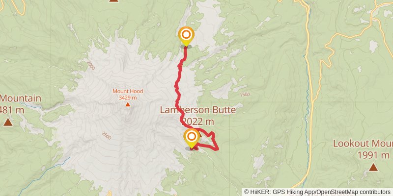 Timberline Trail Loop stage 4 Map