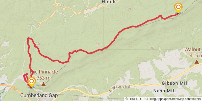 Great Eastern Trail (Incomplete) stage 74 Map
