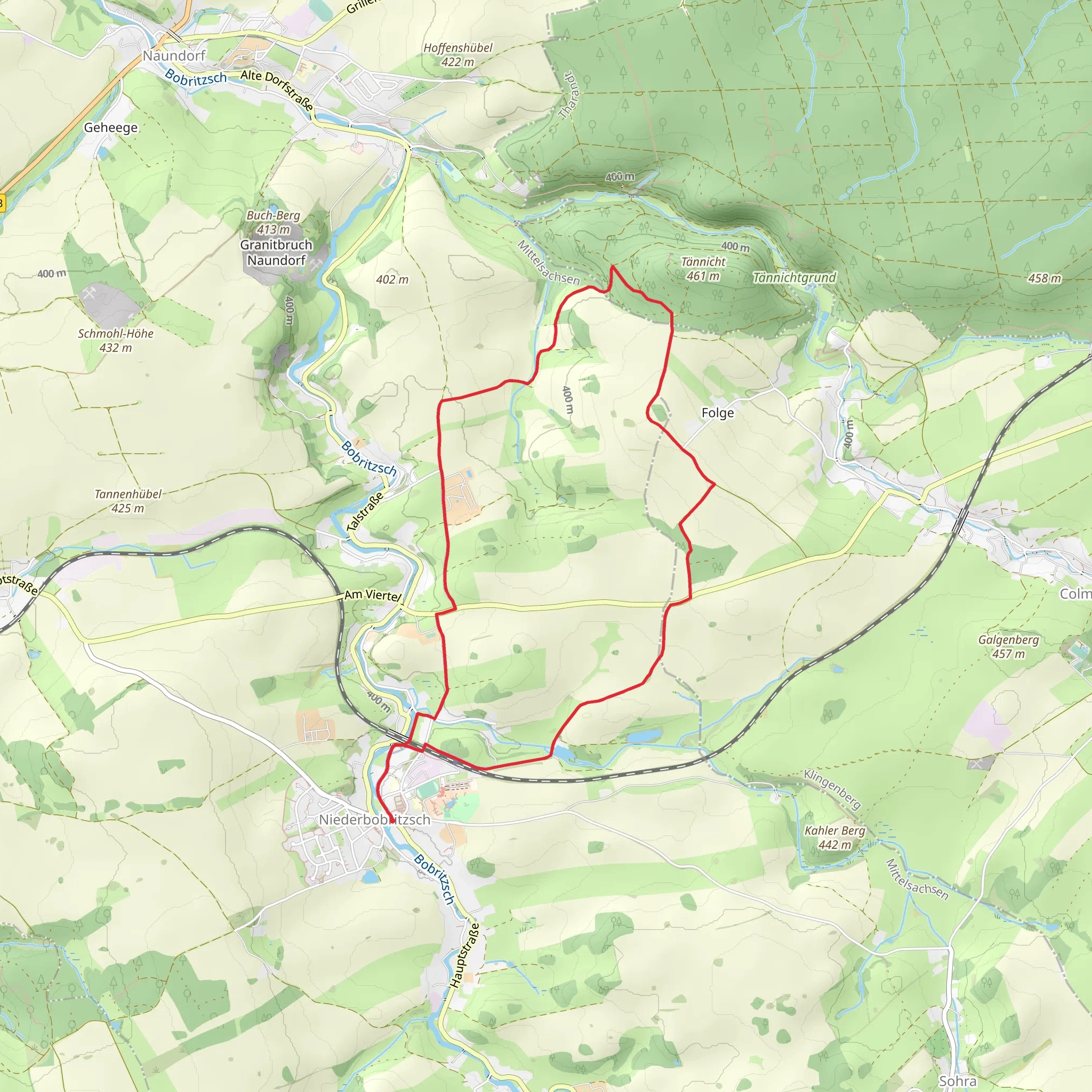 An der Wiesenmühle Loop mobile static map