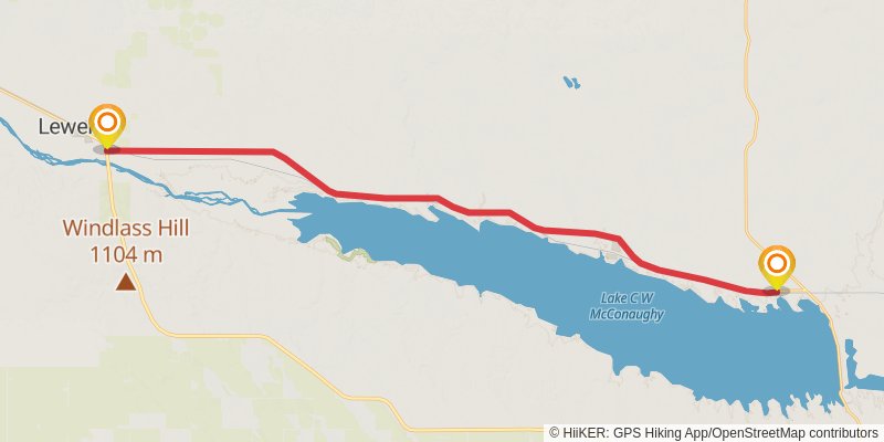 American Discovery Trail - North stage 64 Map