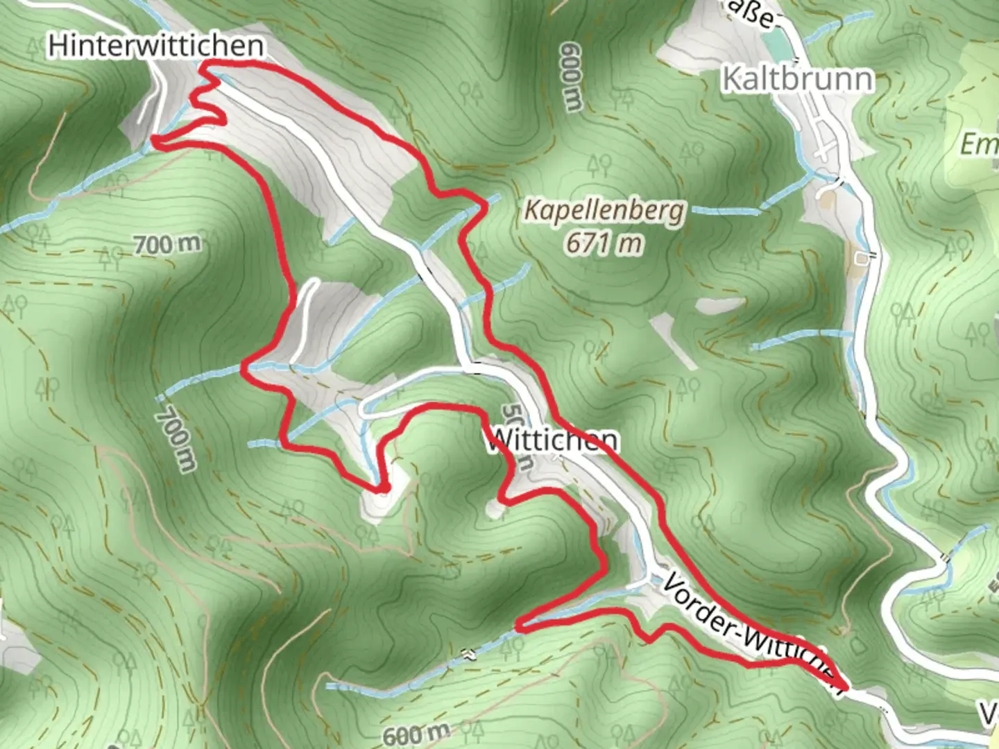 An image depicting the trail Jägerhaus - Klosterblick Loop and its surrounding area.