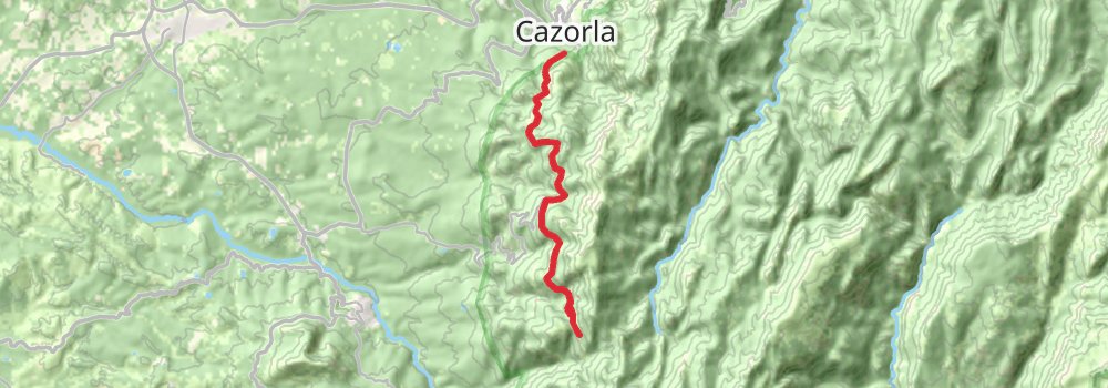 GR 247 Bosques del Sur - Andalucía stage 10 Map