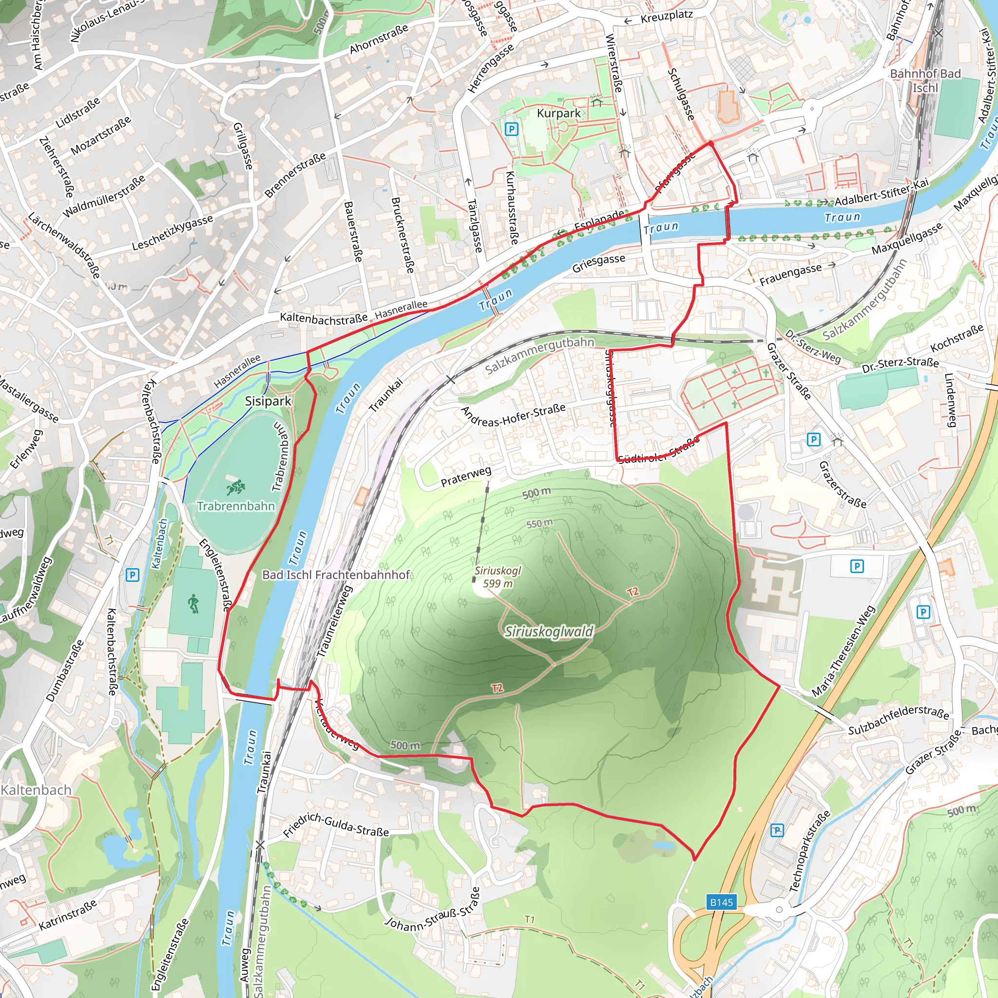Siriuskogl Round Walk mobile static map