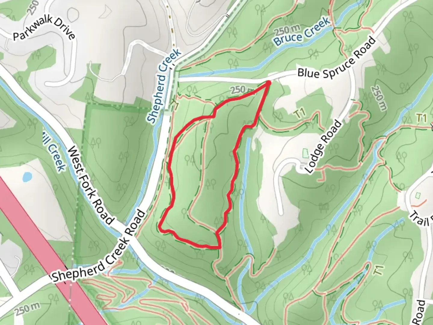An image depicting the trail Lingo Loop Trail and its surrounding area.