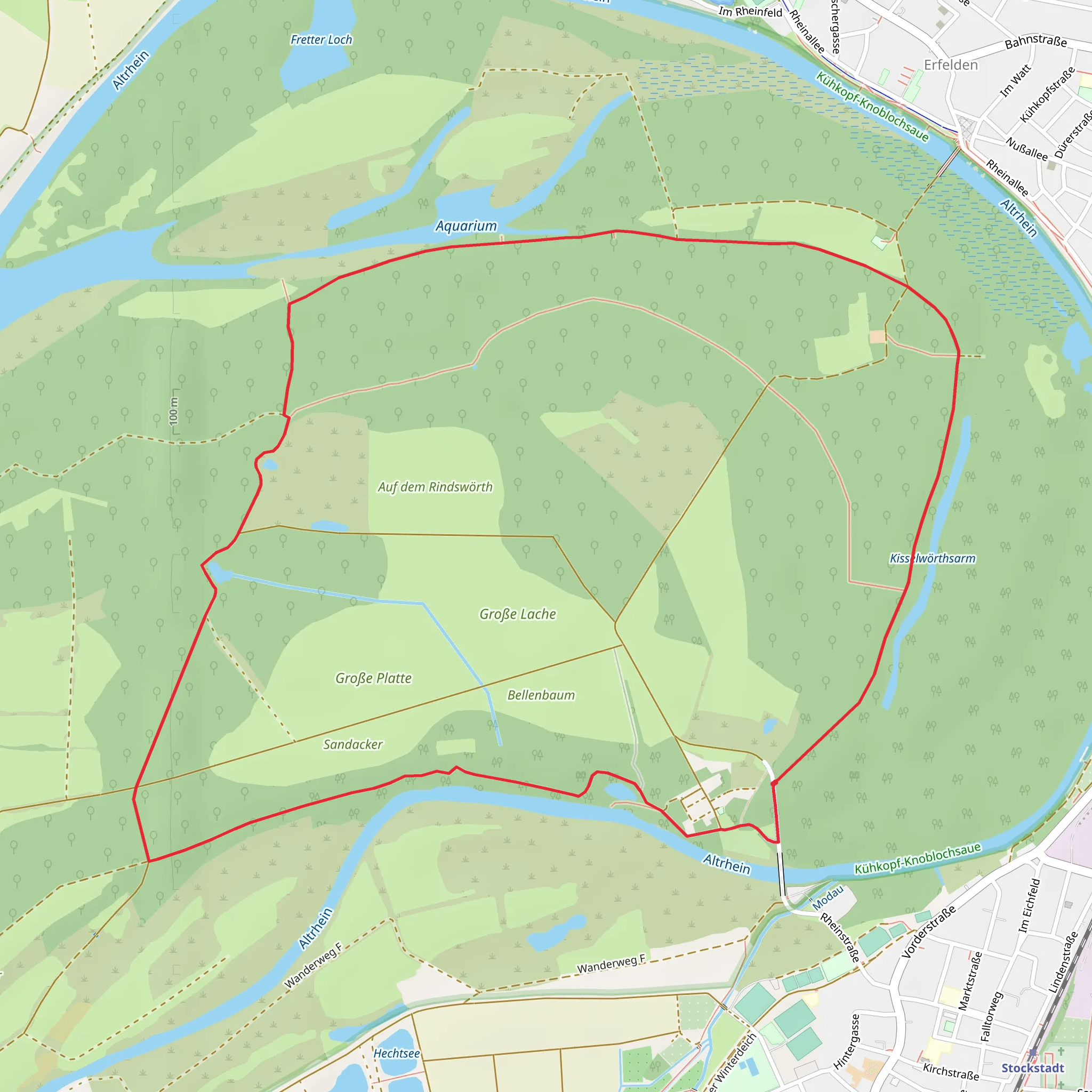 Riedweg and Am Dammbruch mobile static map