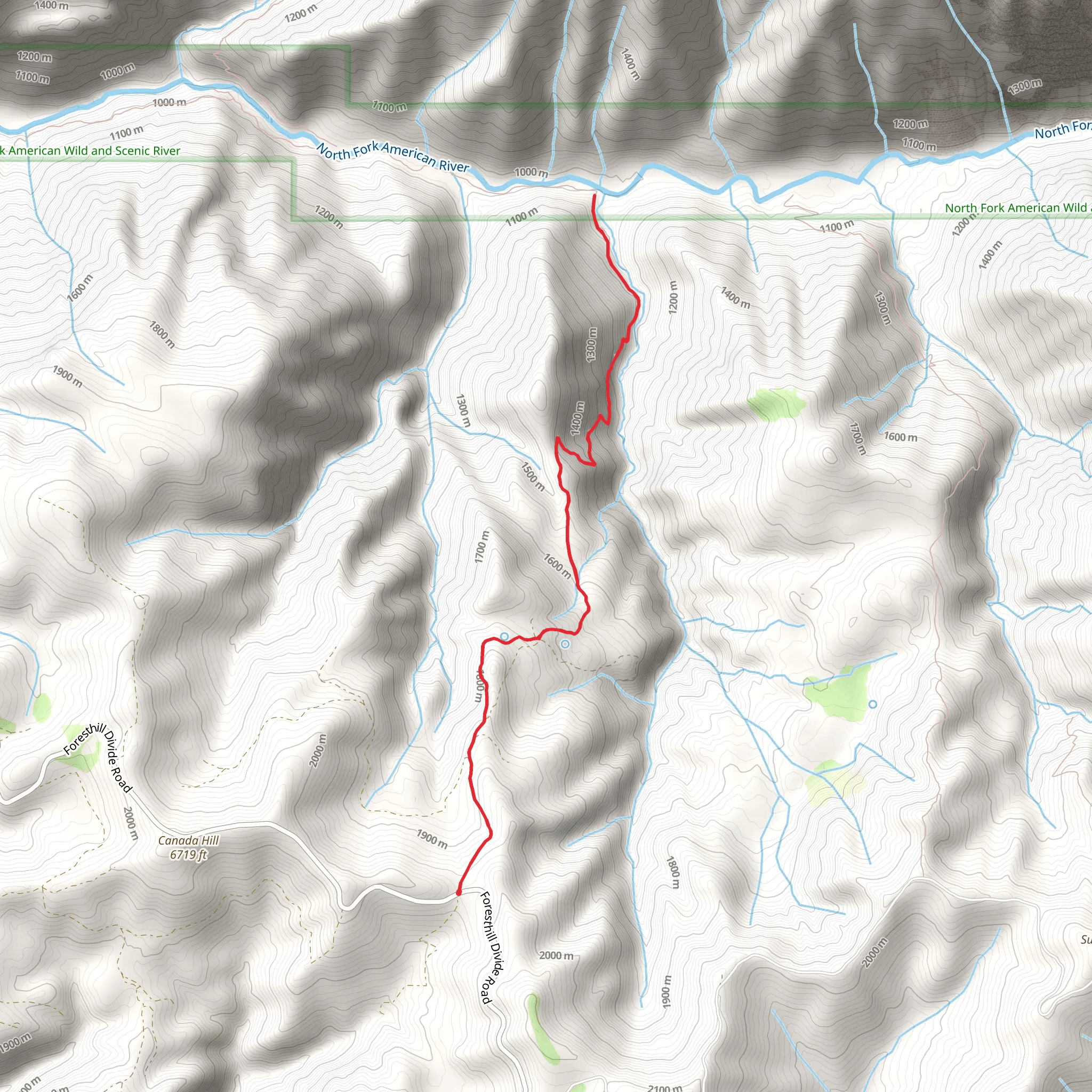 Sailor Flat Trail mobile static map