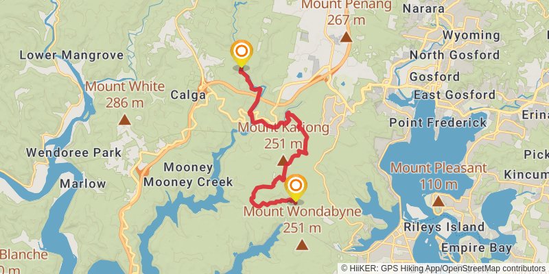 The Great North Walk stage 7 Map