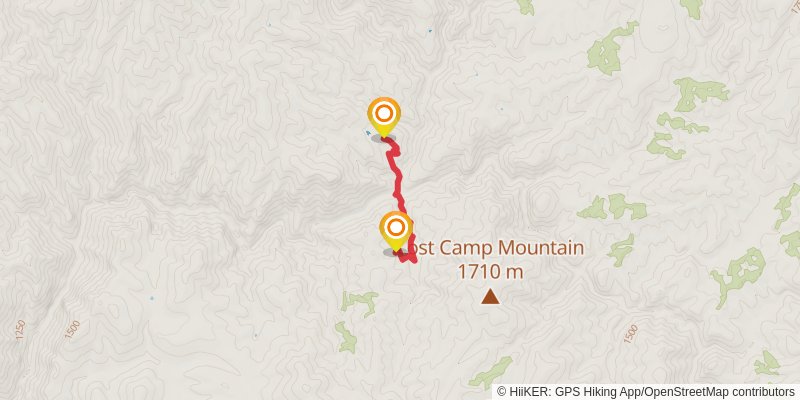 Hells Gate Trail stage 2 Map