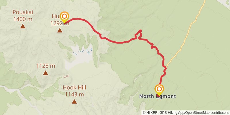 Pouakai Circuit stage 2 Map