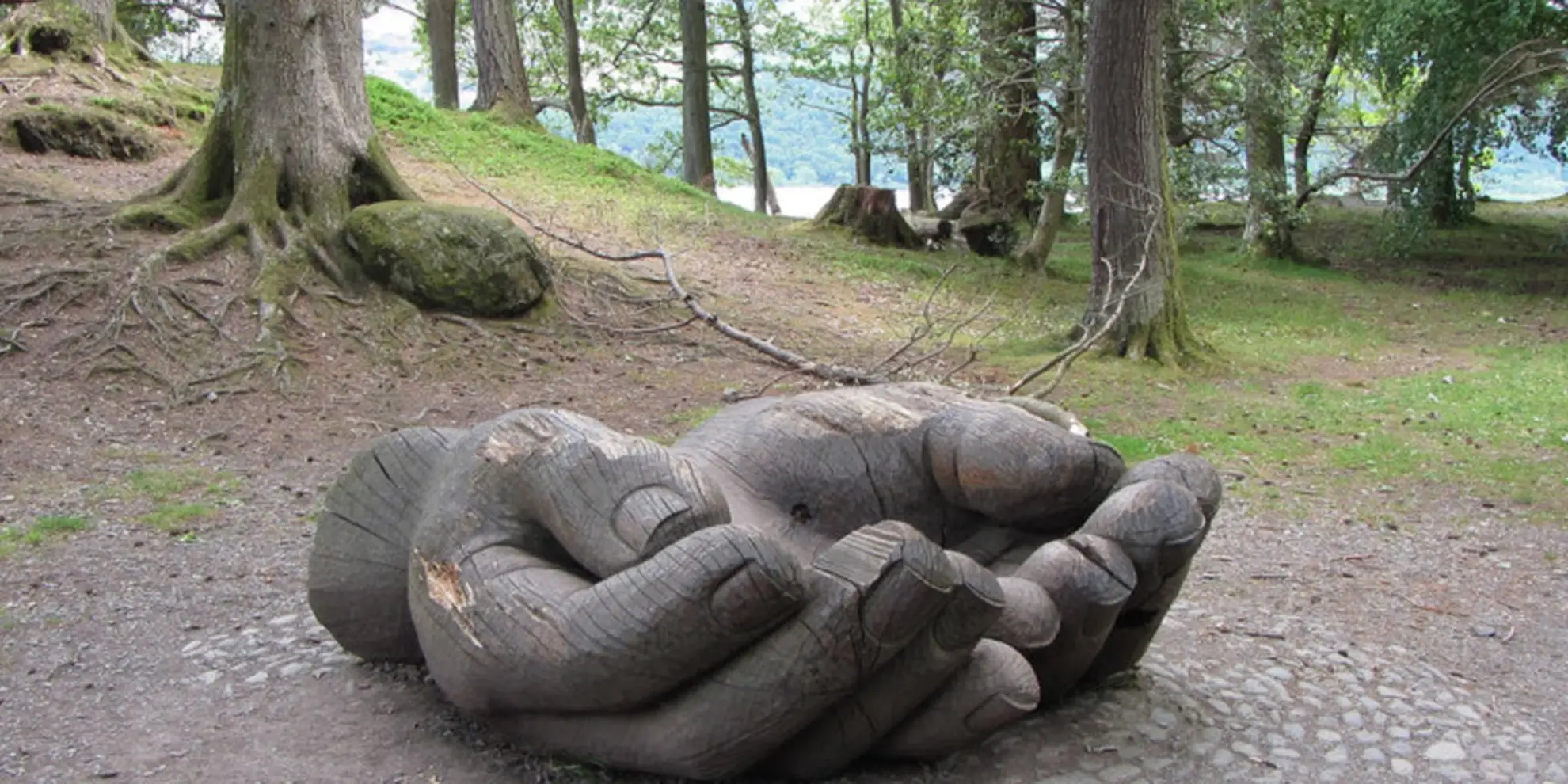 An image depicting the trail Octavia Hill Walk at Brandelhow Park - Derwent Water and its surrounding area.