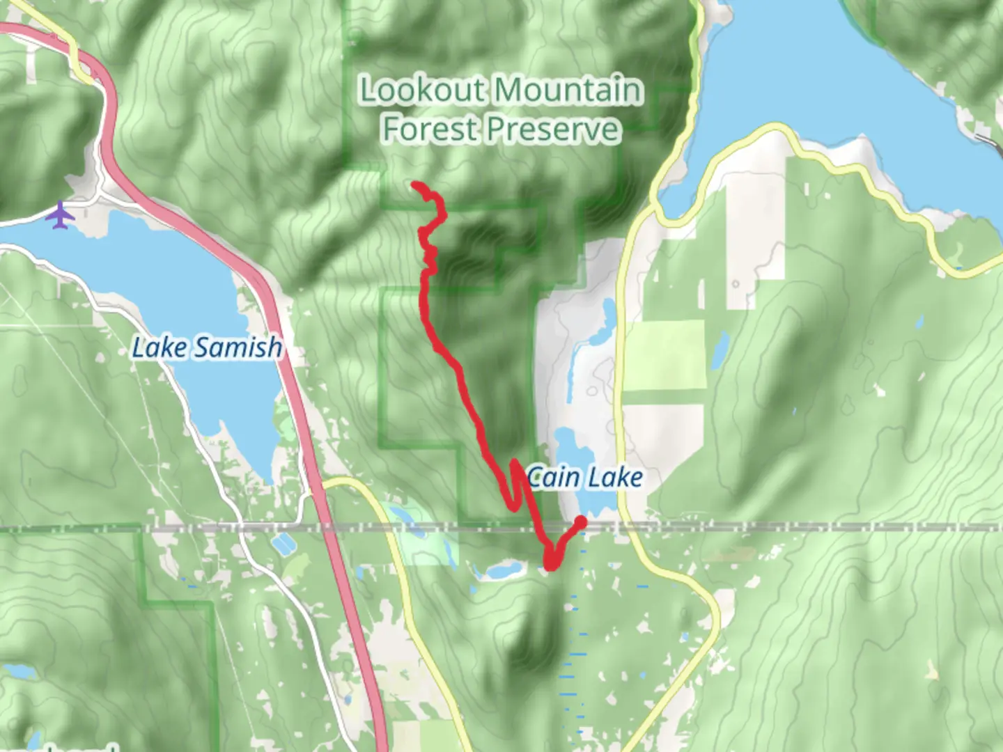 An image depicting the trail Silver Creek Walk and its surrounding area.