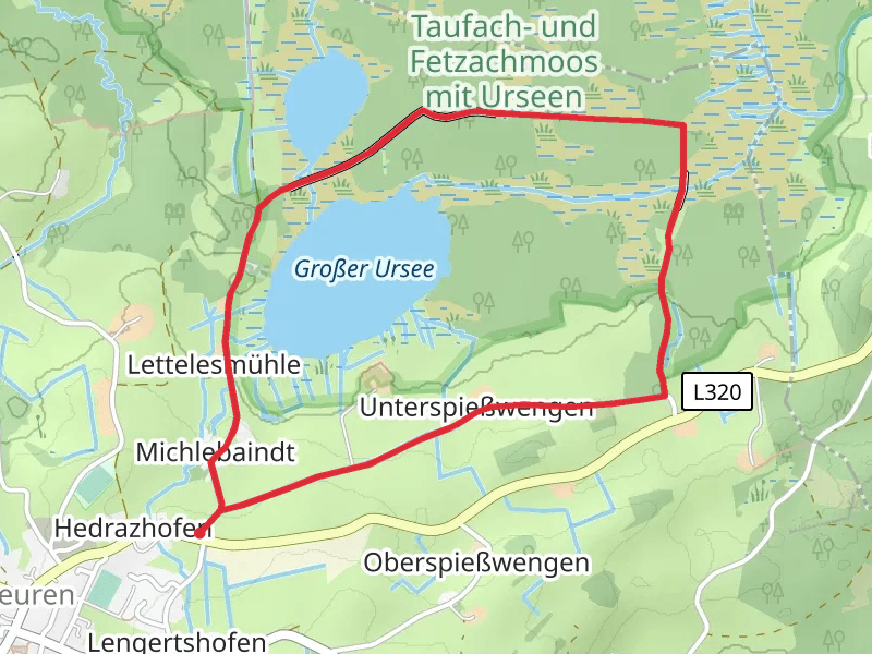 Großer Ursee and Taufachmoos Loop