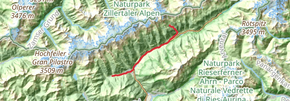 Via Alpina - Red Trail stage 39 Map