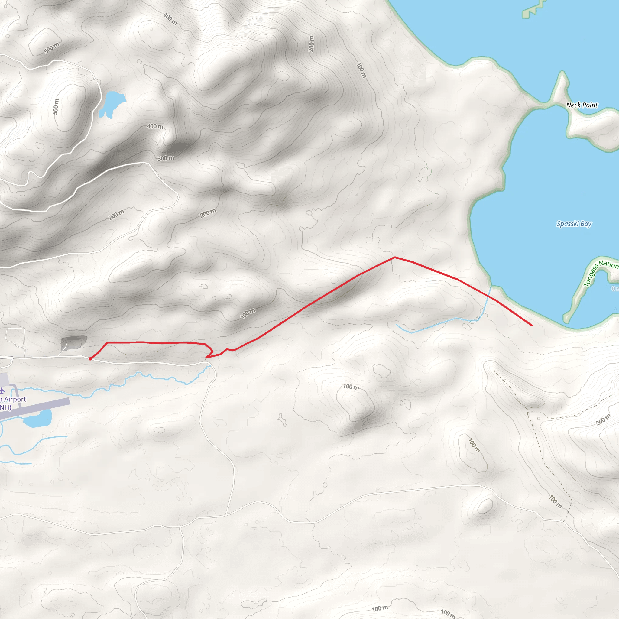 Spasski Bay via Kennel Creek mobile static map