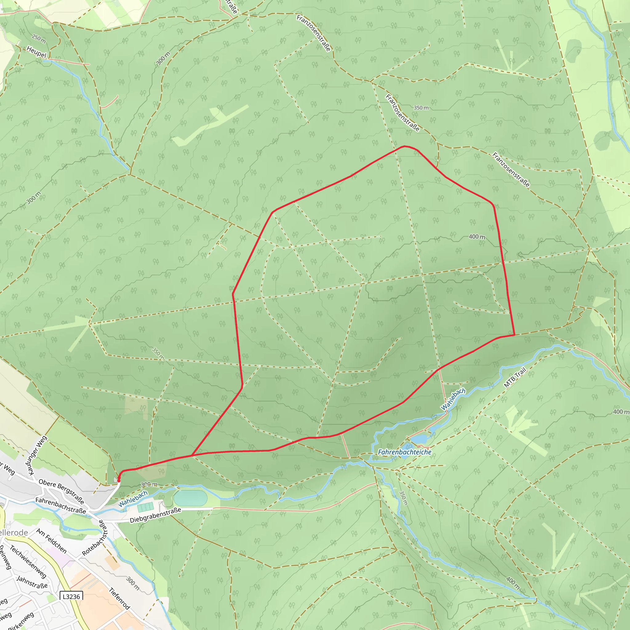 Soehrewald Wellerode Rundweg mobile static map