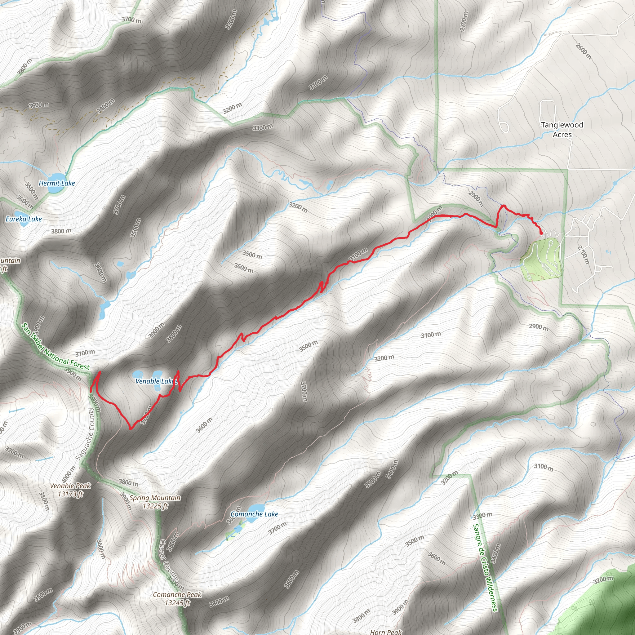 Venable Trail mobile static map