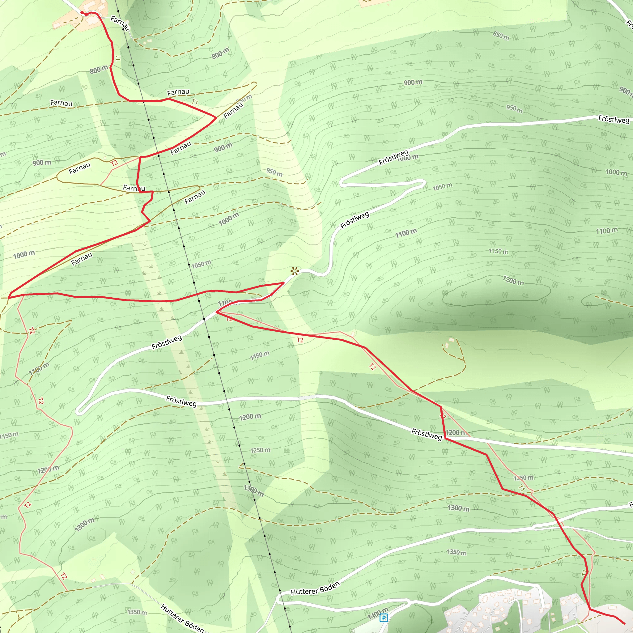 Sturmgut - Fröstlalm - Hutterer Böden mobile static map