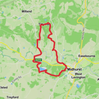 Stedham Common and Stedham Marsh Loop mobile static map