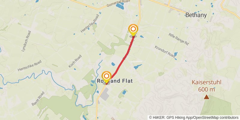 The Barossa Trail alt 2 Map