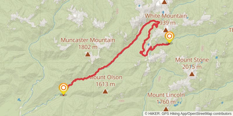 Enchanted Valley - LaCrosse Basin Loop stage 6 Map