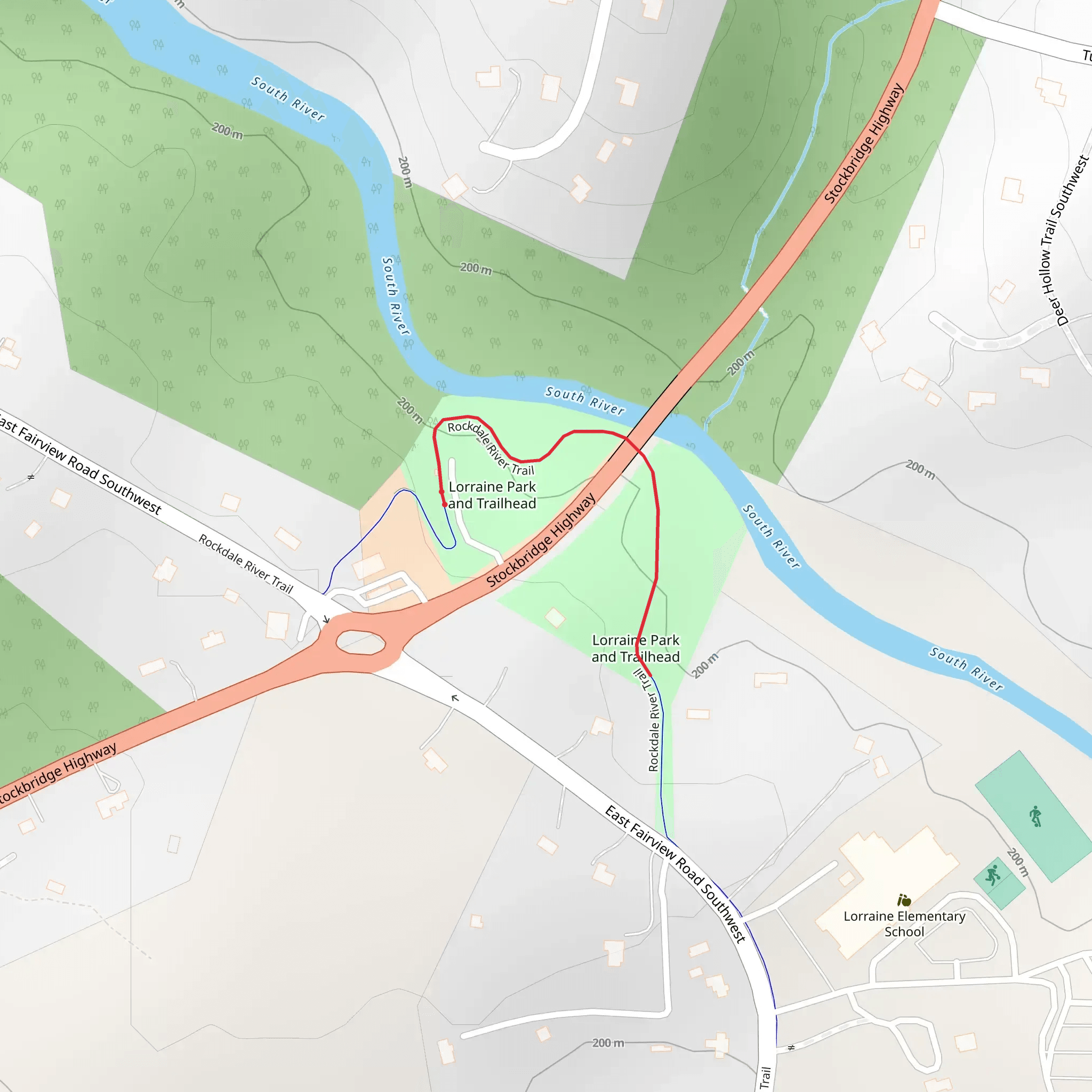 Rockdale River Path mobile static map