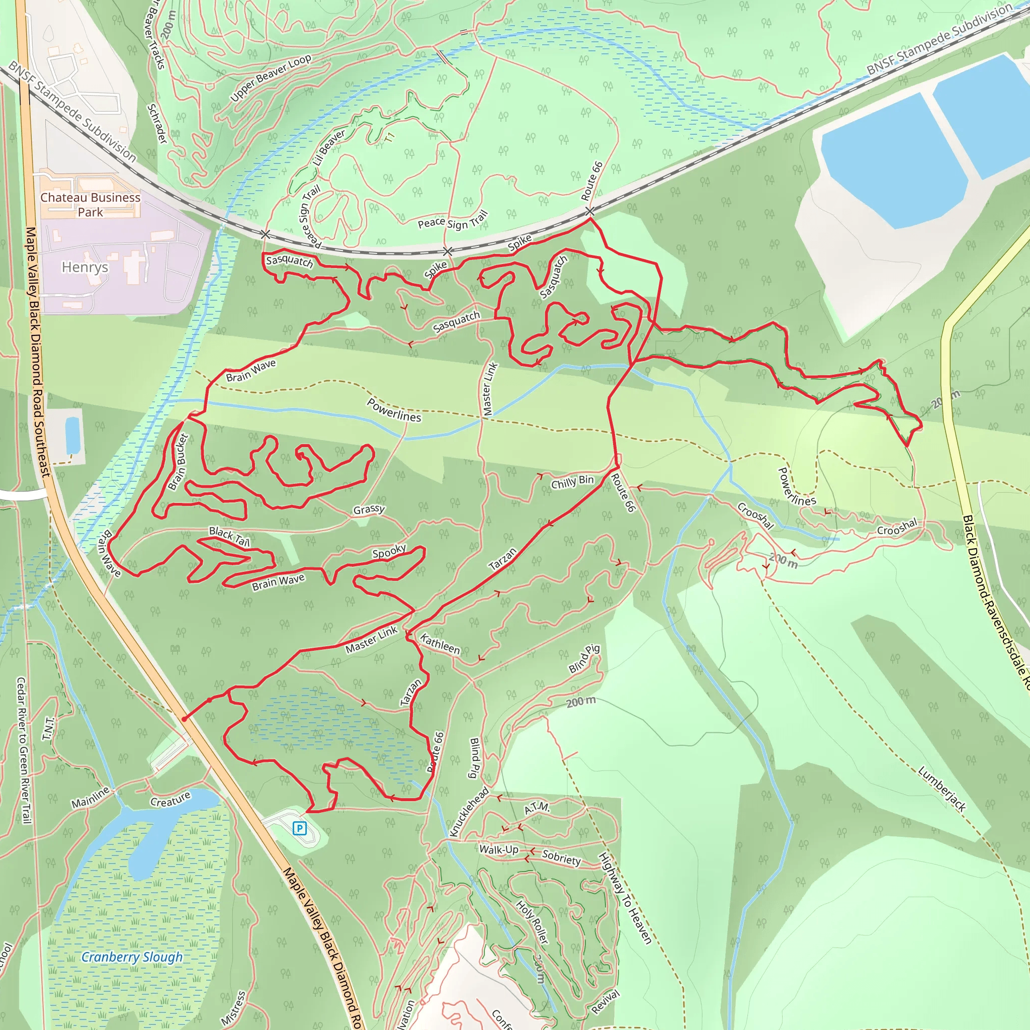 Brain Bucket and Fresh Squeezed Loop mobile static map