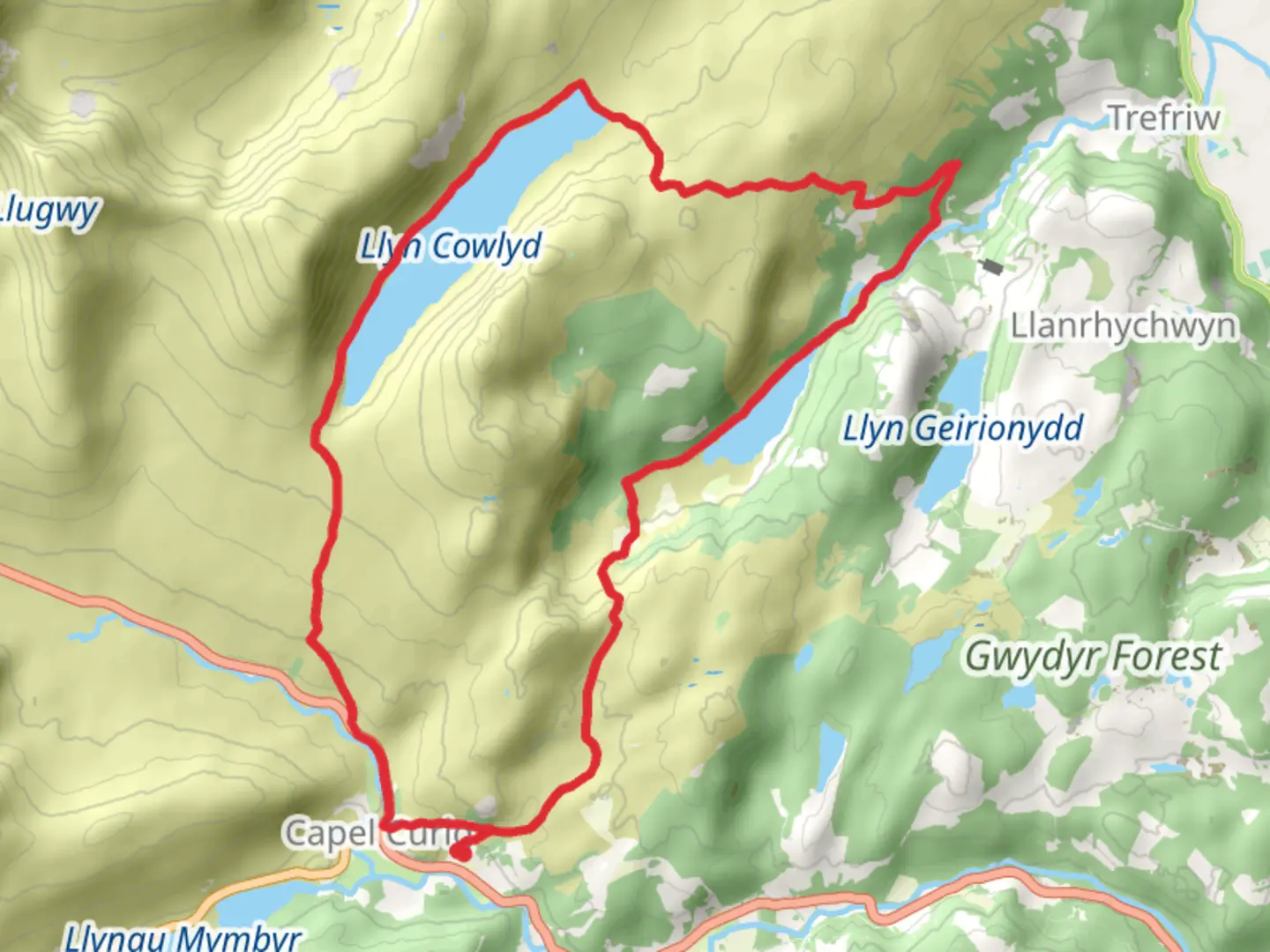 An image depicting the trail Hike on 25-04-2025 08:07 PM and its surrounding area.