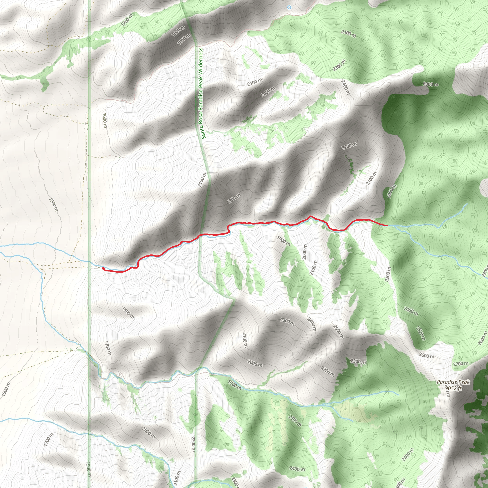 Horse Canyon Trail mobile static map