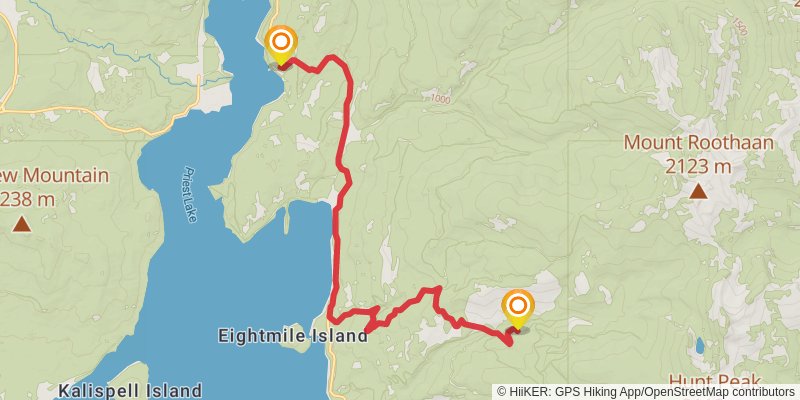 Ultra Pedestrian North Loop stage 246 Map