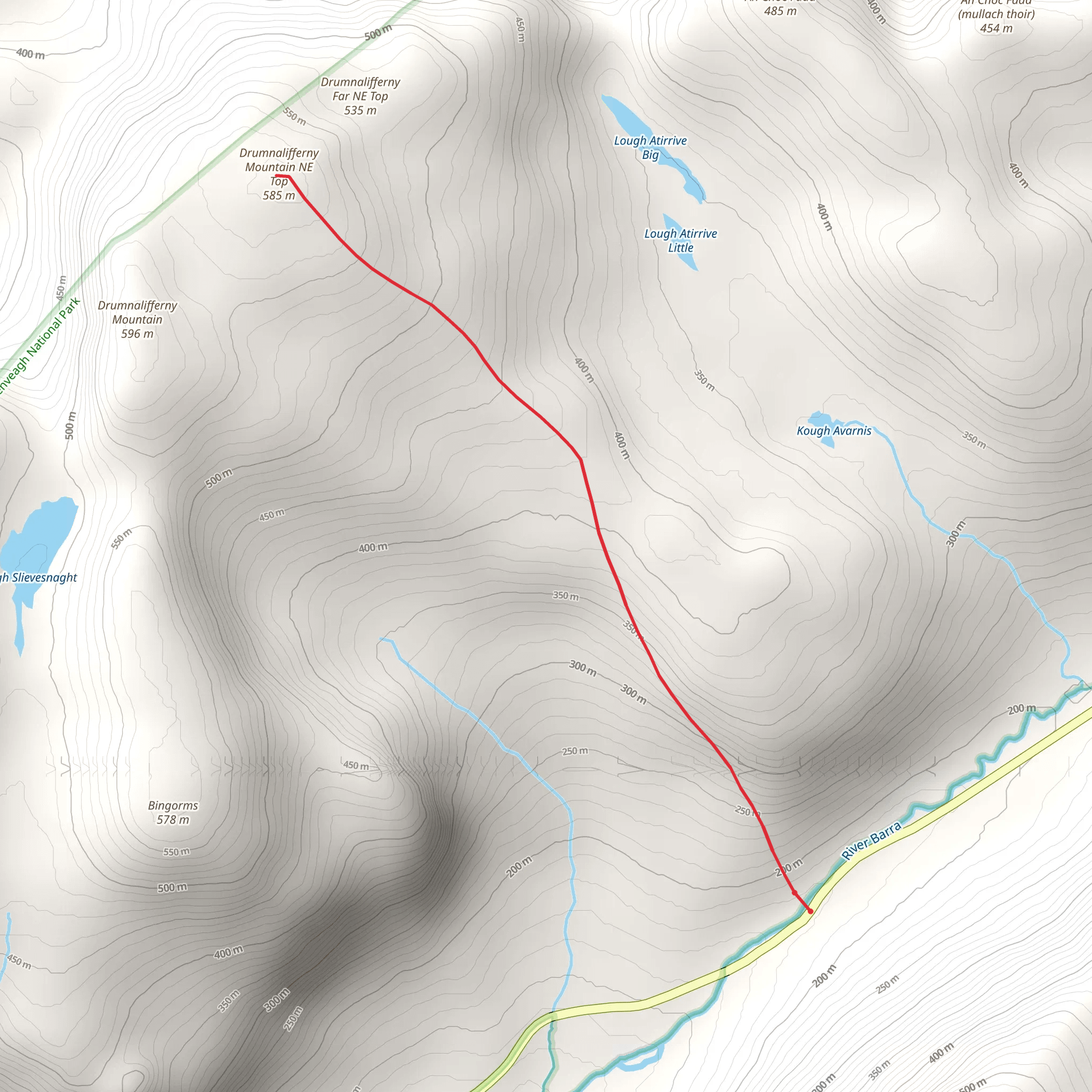 Drumnalifferny North East Top Walk mobile static map