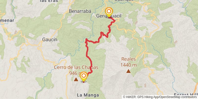 Gran Senda De Malaga stage 29 Map