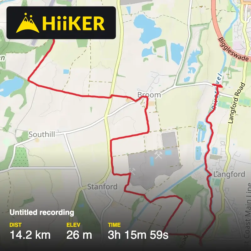 A map preview of the recording Untitled recording.