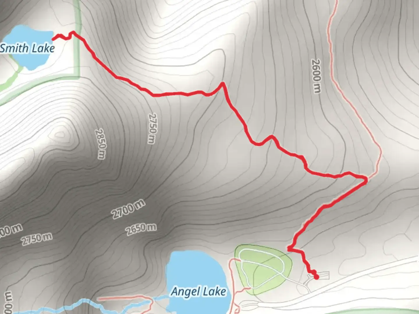 An image depicting the trail Smith Lake Trail and its surrounding area.