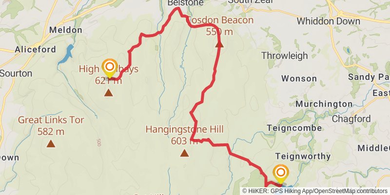 Dartmoor's Ancient Boundary Perambulation stage 2 Map