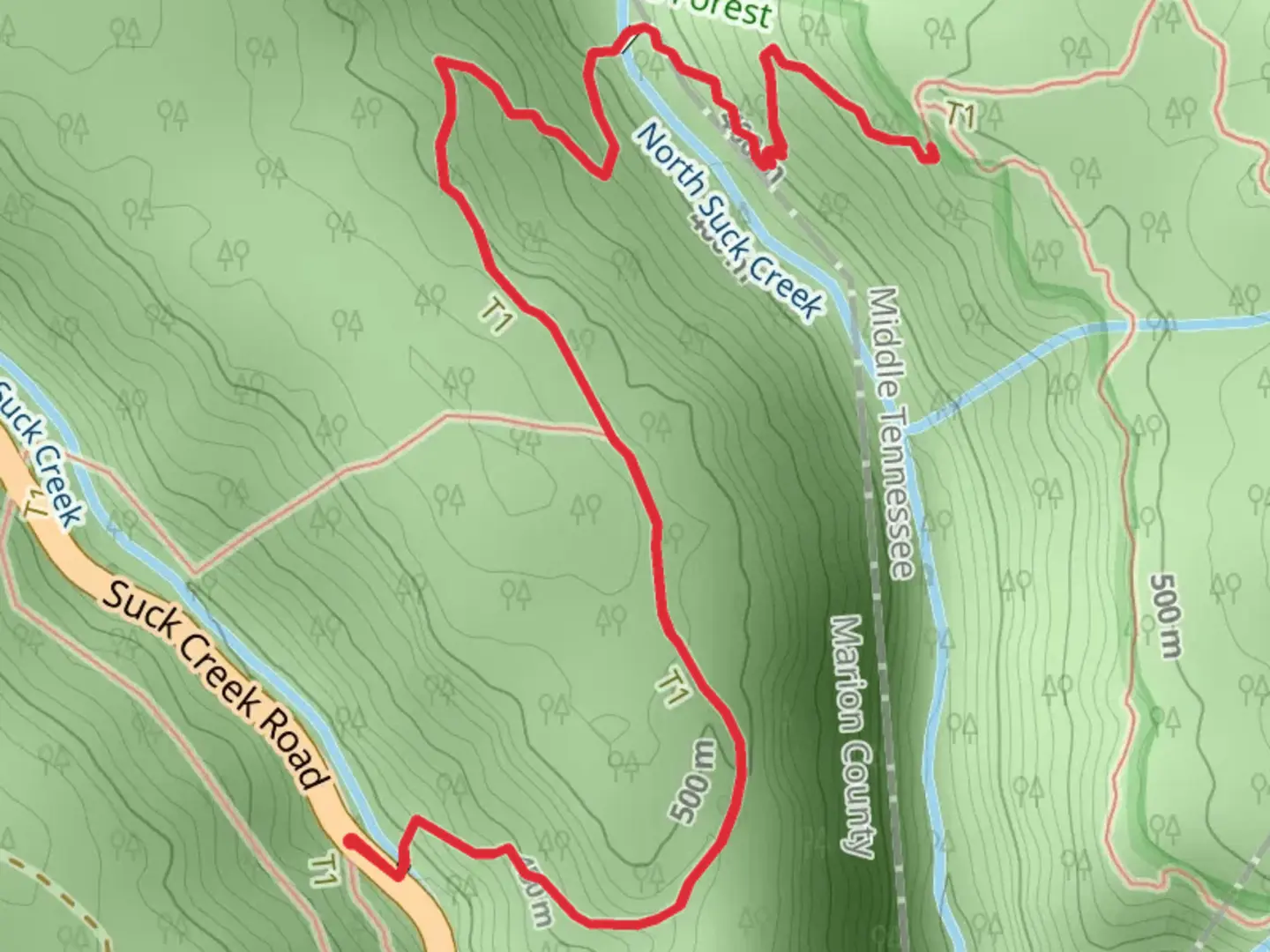 An image depicting the trail Signal Point Trail and its surrounding area.