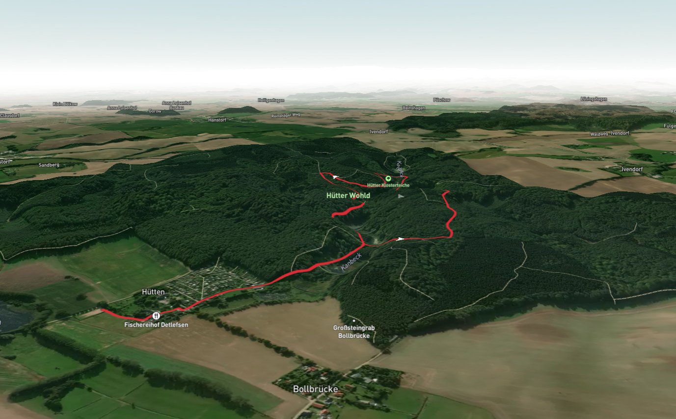 Ravensteich, Bornkohlhofsteich and Panzower Teich Loop - Hutter Wohld