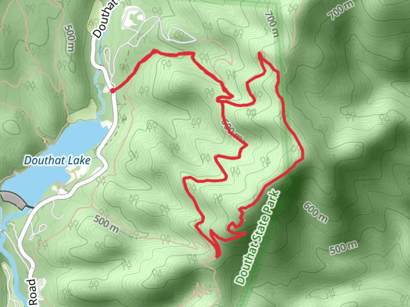 An image depicting the trail Mountain Top Trail via Ross Camp Trail and its surrounding area.
