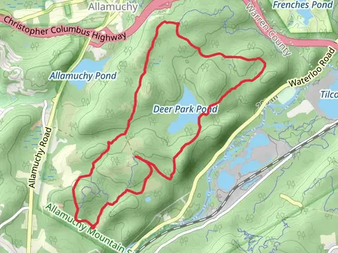 Unblazed Trail and White Trail - Deer Path Loop