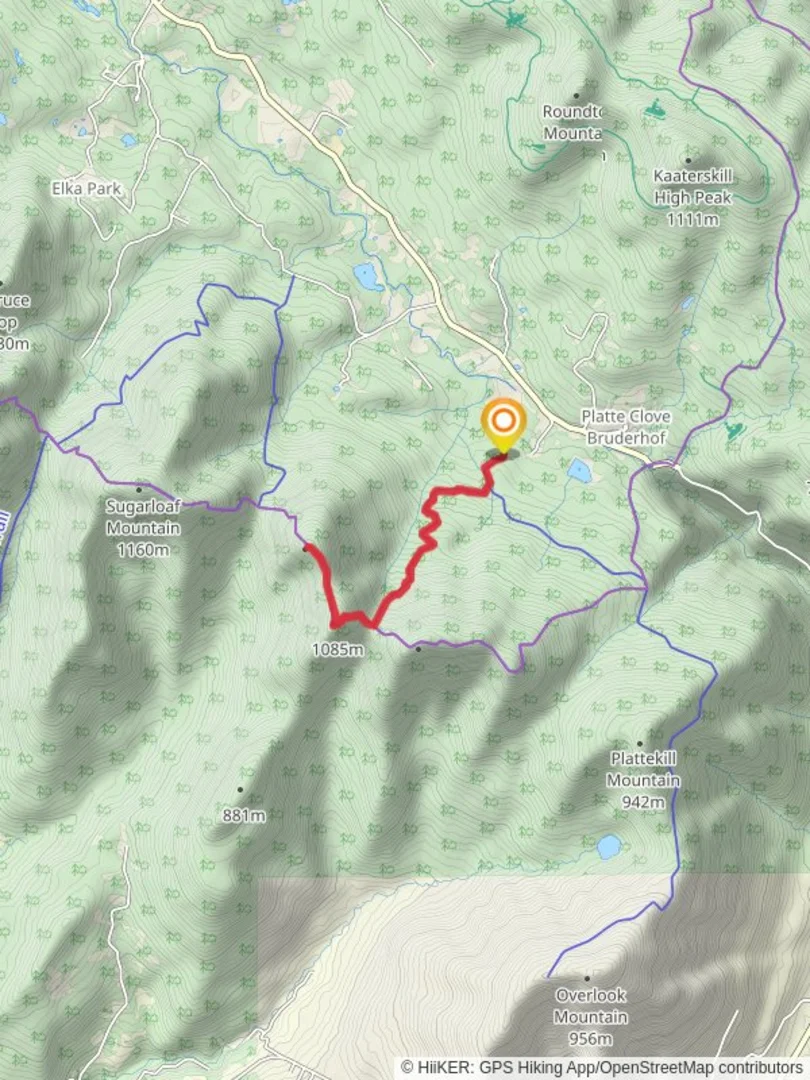 An image depicting the trail Twin Mountain via Jimmy Dolan Notch Trail and its surrounding area.