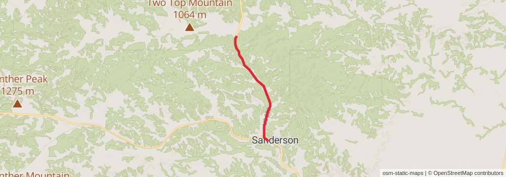 American Perimeter Trail - Texas Primary stage 40 Map