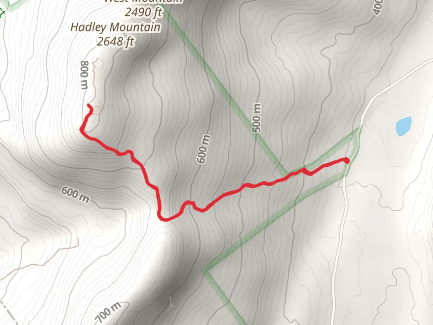An image depicting the trail Hadley Mountain Trail and its surrounding area.