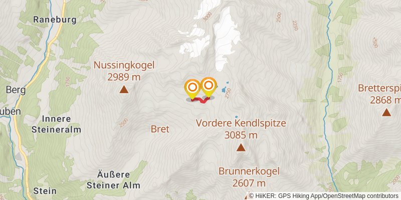 Die Glocknerrunde spur 5 Map