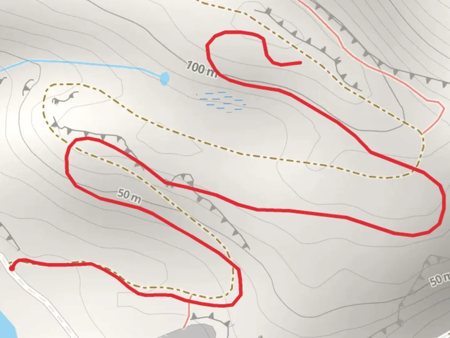 An image depicting the trail Bunker Hill and its surrounding area.