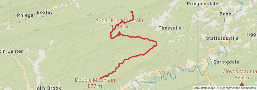 American Perimeter Trail - Southern Appalachian Primary stage 33 Map