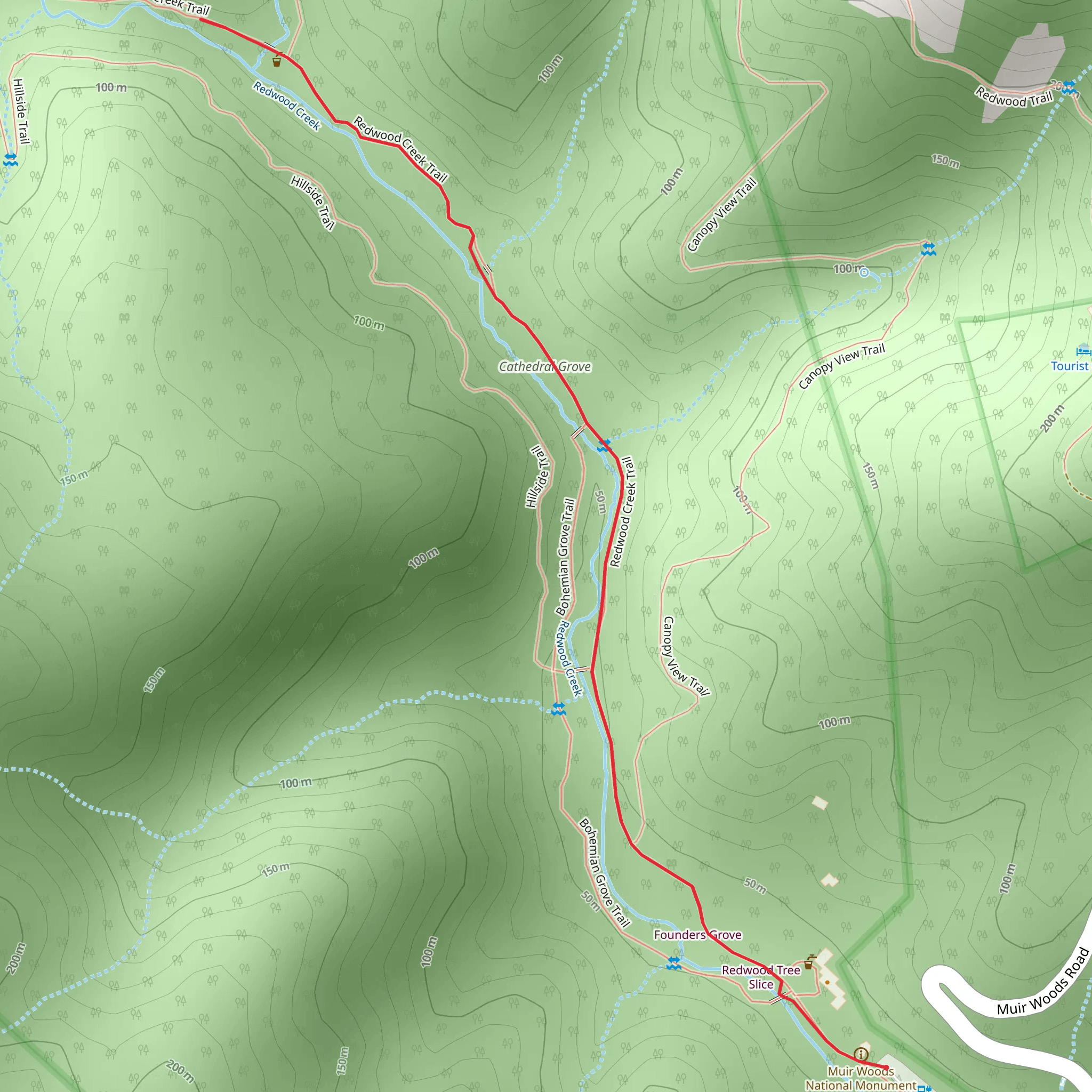 Fern Creek Trail mobile static map
