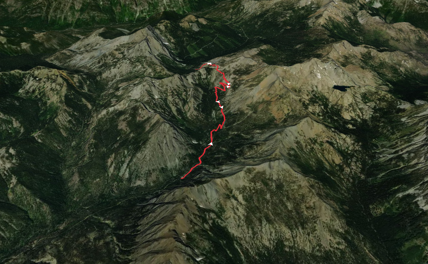 Esmeralda Basin Trail and Fortune Creek Pass